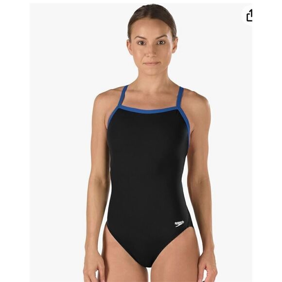 Speedo Women's Swimsuit One Piece Endurance+ Flyback Solid Adult - Picture 1 of 8